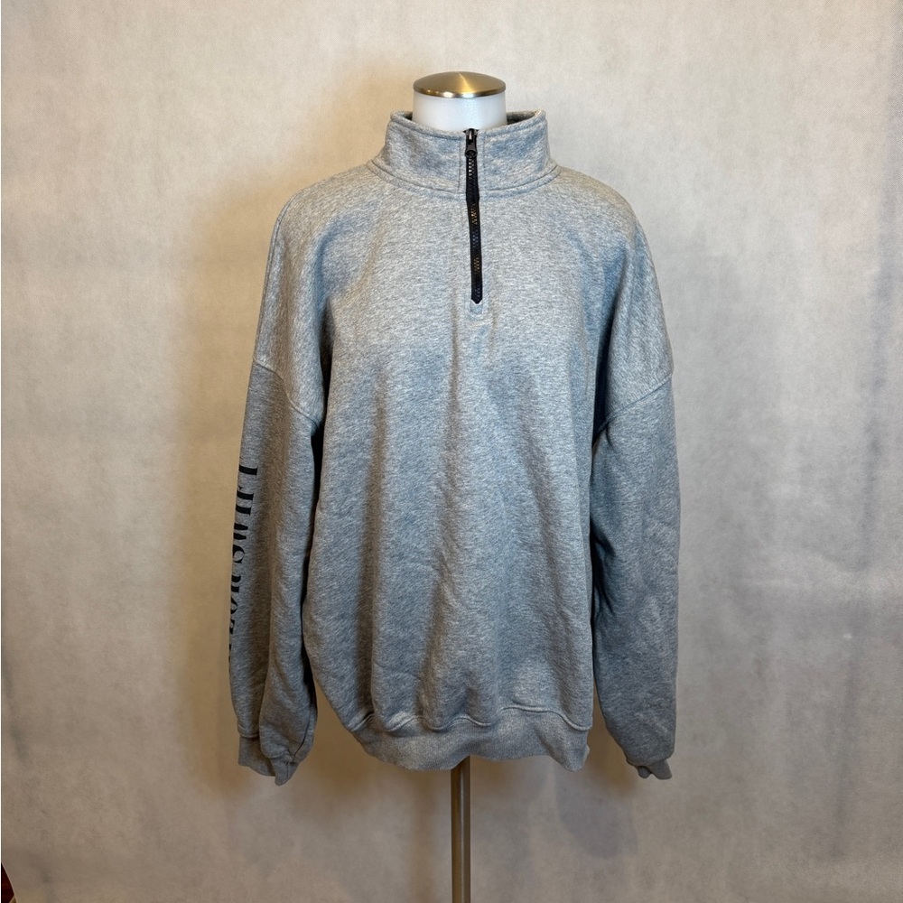 Taylor Swift Eras Tour Gray Quarter Zip Sweatshirt XL Official Merch